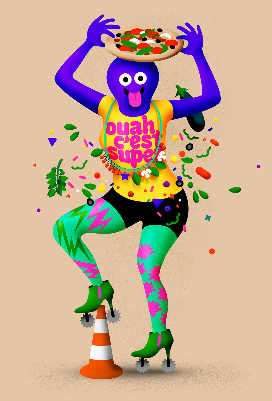 La pizza c'est super | Personal illustration