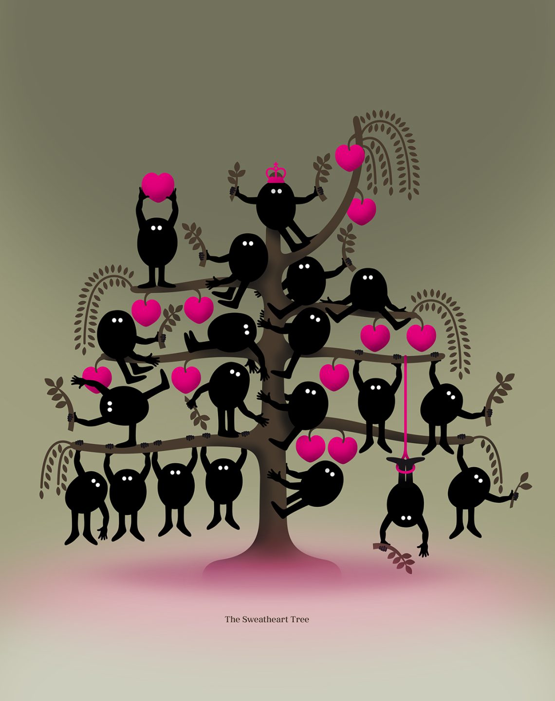 The Sweetheart Tree | Artwork for a show in Tokyo