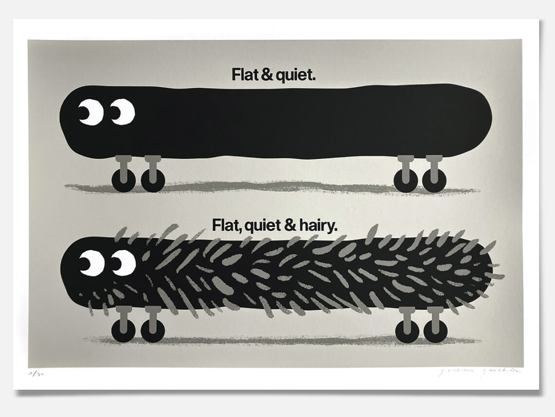 Flat, Quiet And Hairy | Silkscreen print