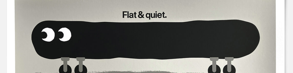 Flat, Quiet And Hairy | Silkscreen print